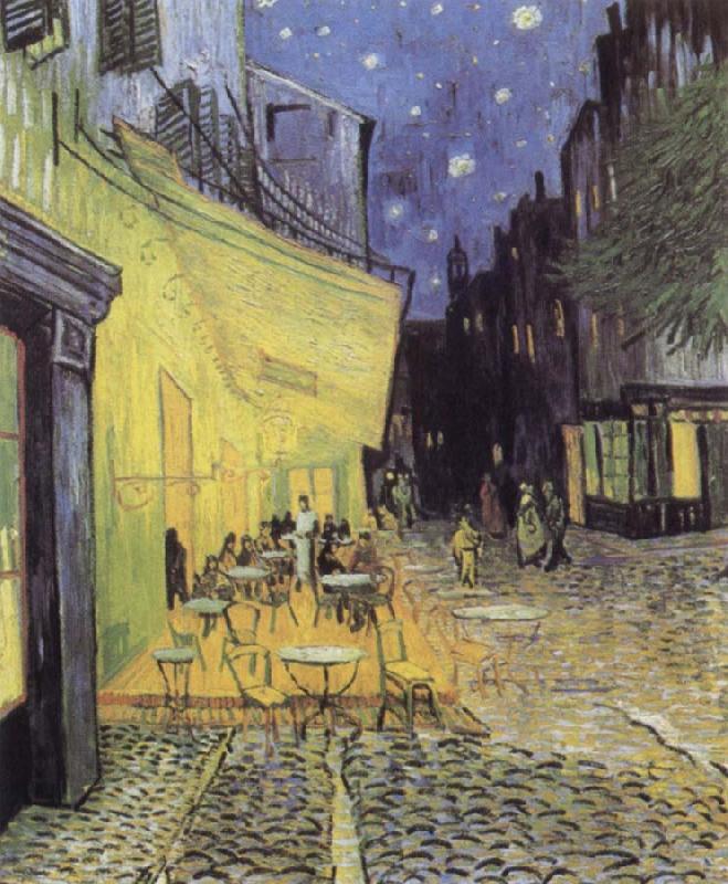 Vincent Van Gogh Cafe Tarrasse by night oil painting picture